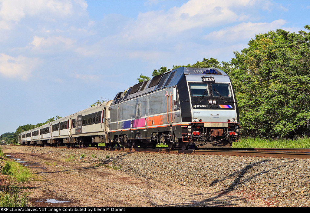 NJT 4538 on train 5529